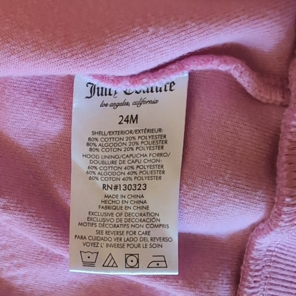 Juicy Couture Velor Zip Up Hoodie - Picture 7 of 7